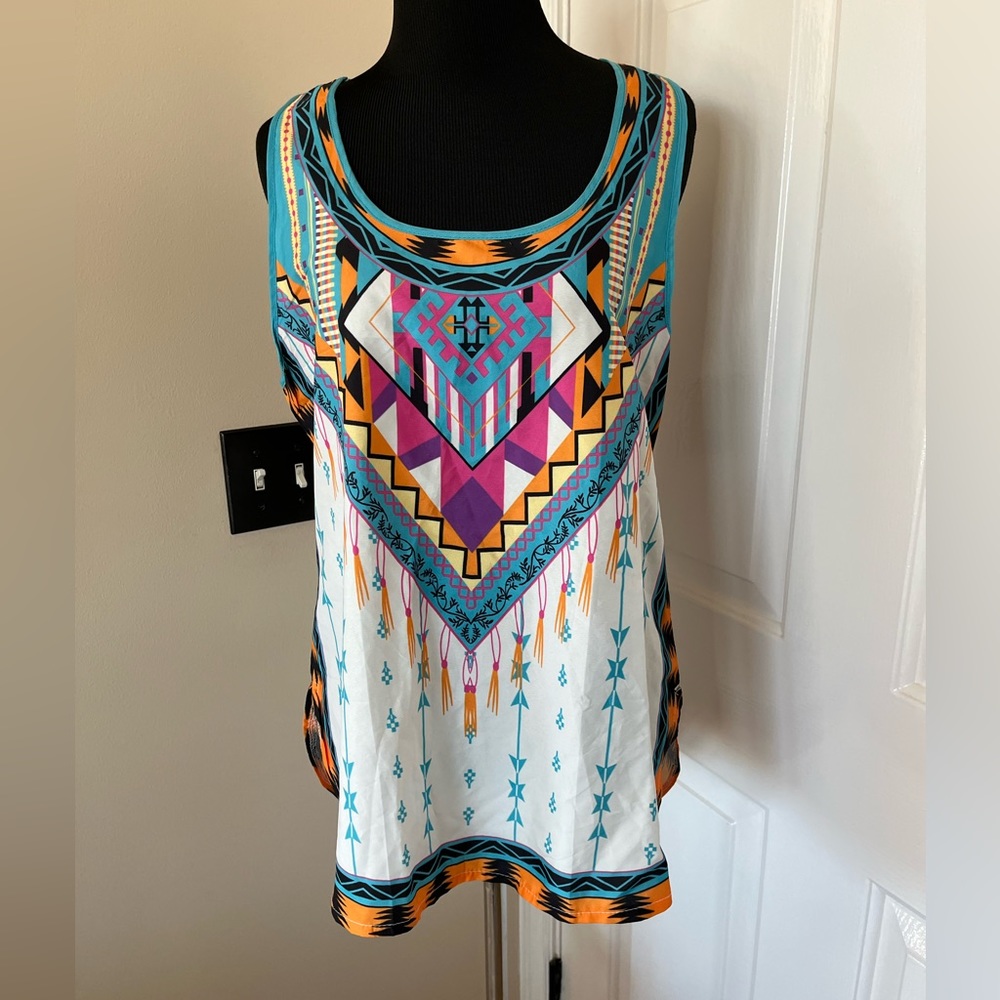 Fancyqube new shirt tank size medium southwestern